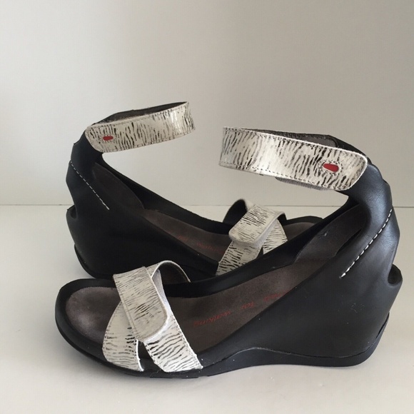 Wolky Women Do Sandals 1176 Leather Adjustable Straps Hidden Wedge Open Toe EU37 - Picture 1 of 16